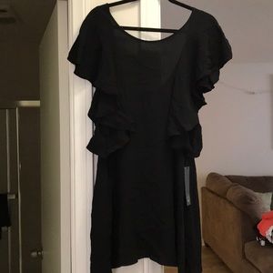 For Love and Lemons Ruffle Flutter Sleeve Dress XS